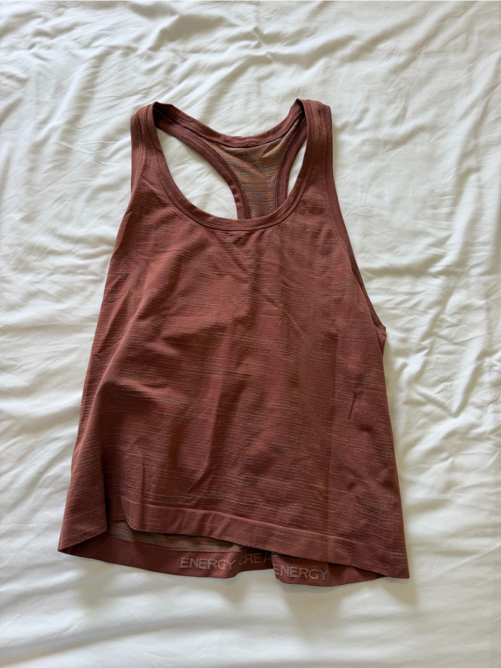lululemon athletica Ribbed Racerback Tank - Rust Brown